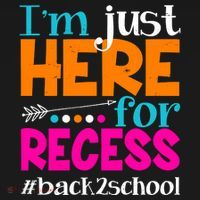 Funny Cute I'm Just Here For Recess #Back 2 School Coaster thumb 2