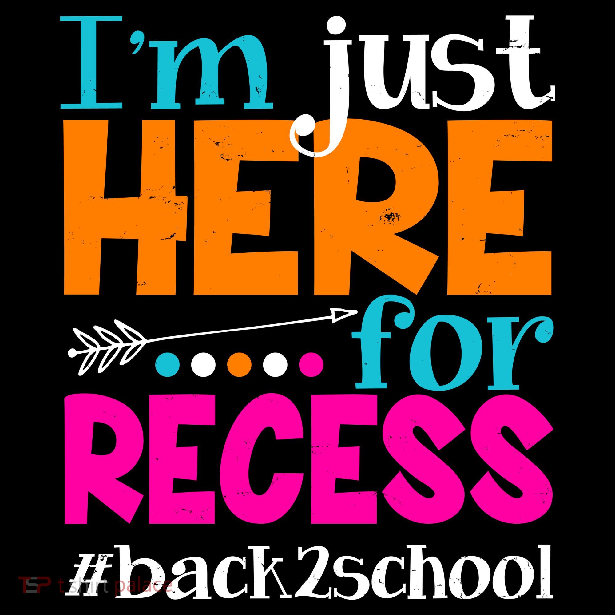 Funny Cute I'm Just Here For Recess #Back 2 School Women's Hoodie