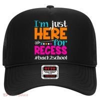 Funny Cute I'm Just Here For Recess #Back 2 School Hat thumb 0