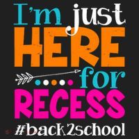 Funny Cute I'm Just Here For Recess #Back 2 School Hat thumb 2