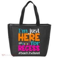 Funny Cute I'm Just Here For Recess #Back 2 School Tote Bag thumb 0