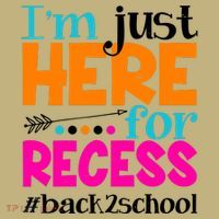 Funny Cute I'm Just Here For Recess #Back 2 School Mousepad thumb 1