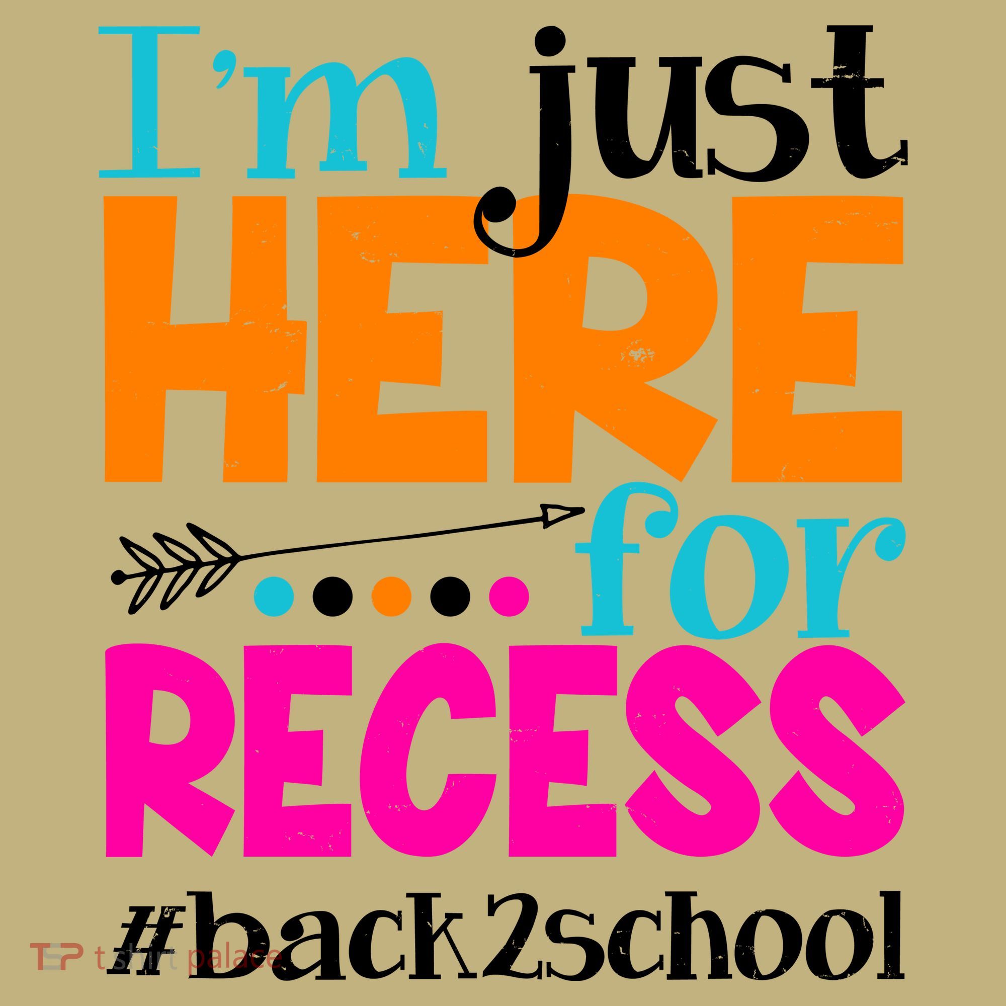 Funny Cute I'm Just Here For Recess #Back 2 School Mousepad