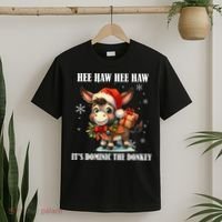 Funny Christmas Italian Christmas Donkey Dominic The Donkey T-Shirt thumb 2