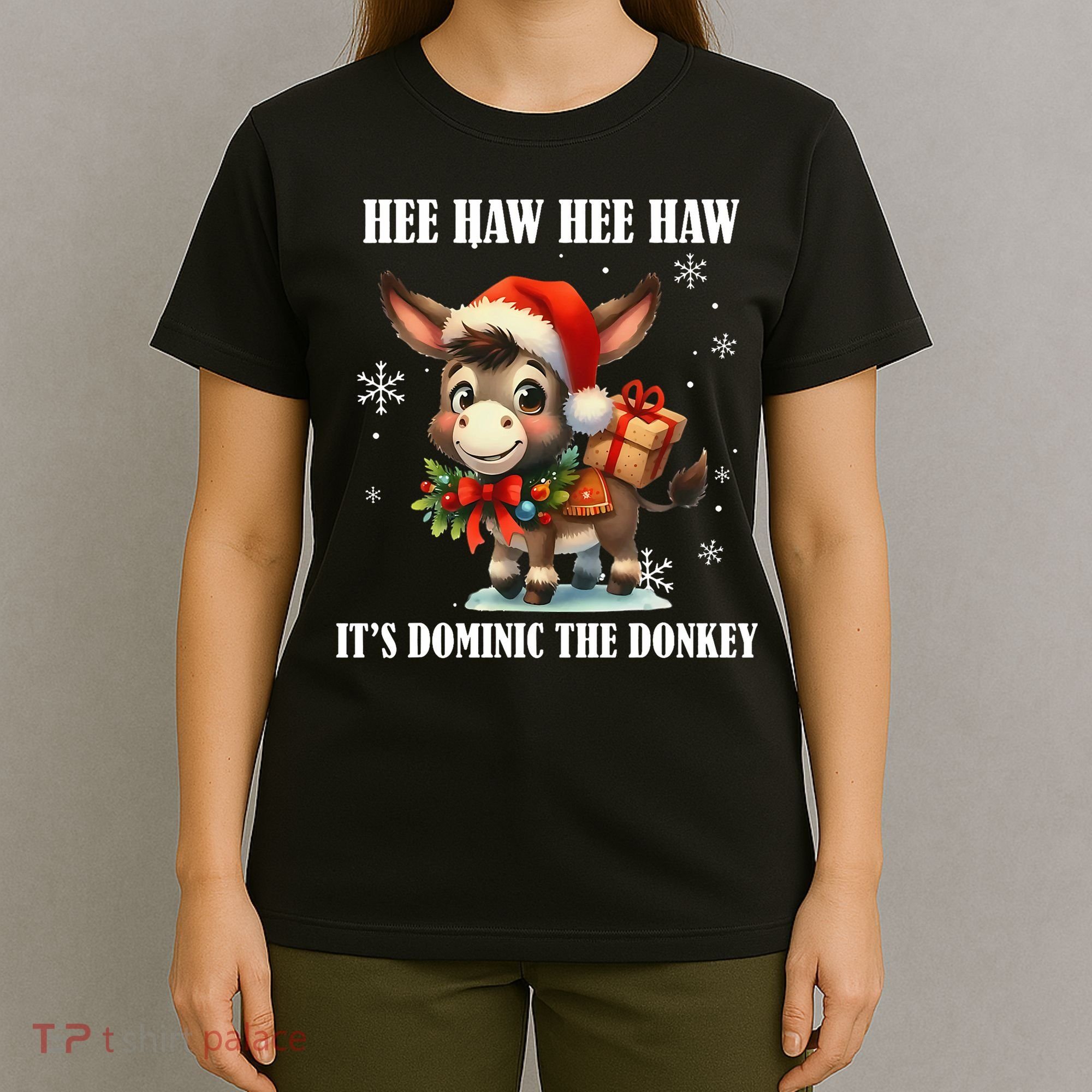 Funny Christmas Italian Christmas Donkey Dominic The Donkey T-Shirt