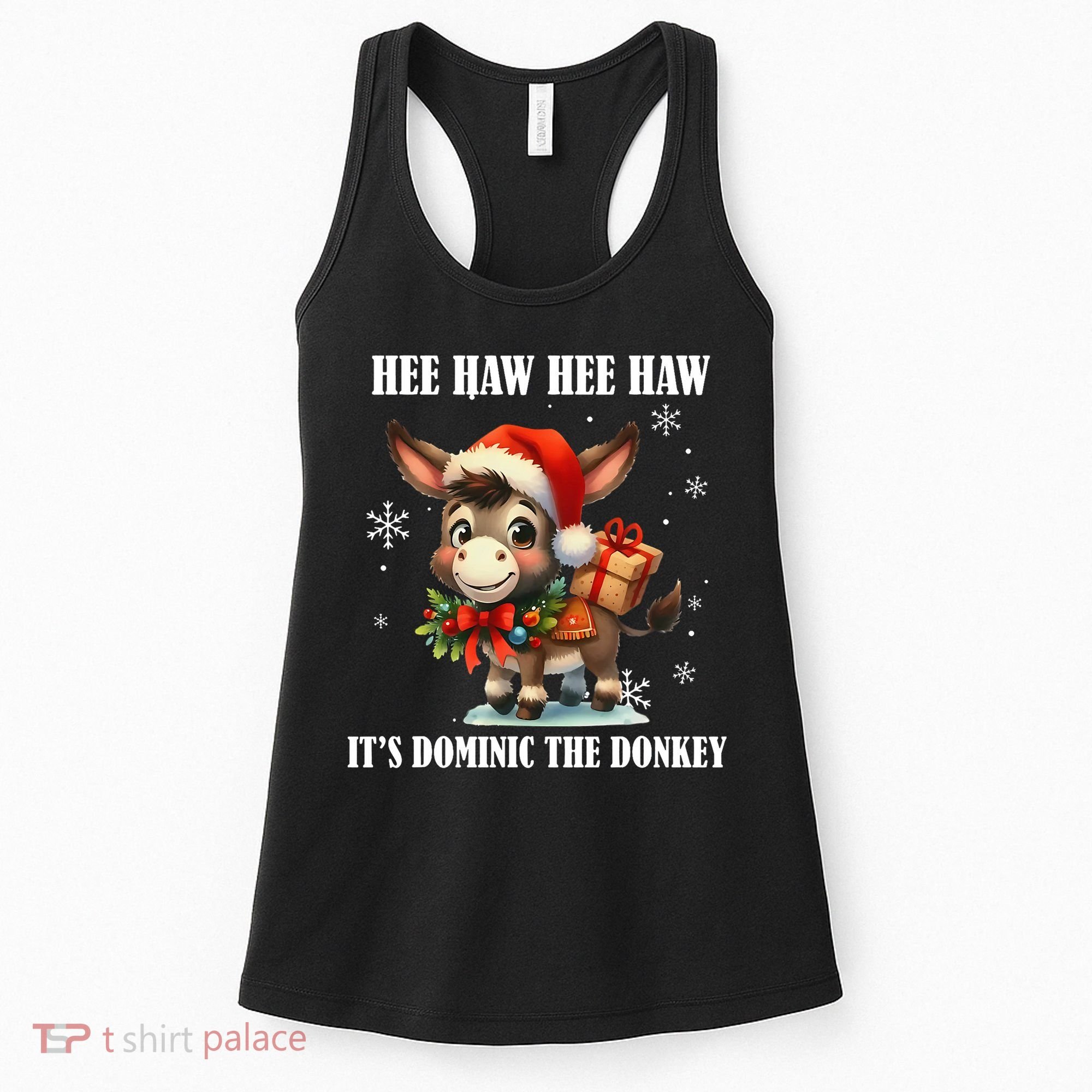 Funny Christmas Italian Christmas Donkey Dominic The Donkey Women's Tank Top