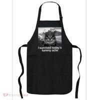 Fuuny Cat I Survived TodayS Tummy Ache Apron thumb 0