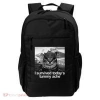 Fuuny Cat I Survived TodayS Tummy Ache Backpack thumb 0