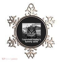 Fuuny Cat I Survived TodayS Tummy Ache Ornament thumb 0