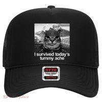 Fuuny Cat I Survived TodayS Tummy Ache Hat thumb 0