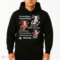 Funny Cow IM Not Crazy IM Just Special Hoodie thumb 2