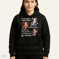 Funny Cow IM Not Crazy IM Just Special Hoodie thumb 5