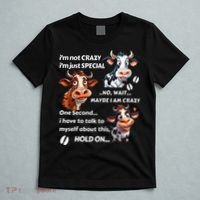 Funny Cow IM Not Crazy IM Just Special T-Shirt thumb 5