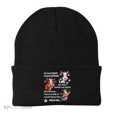 Funny Cow IM Not Crazy IM Just Special Beanie