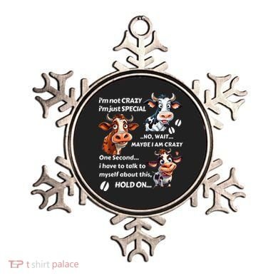 Funny Cow IM Not Crazy IM Just Special Ornament