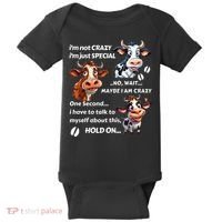 Funny Cow IM Not Crazy IM Just Special Baby Bodysuit thumb 0