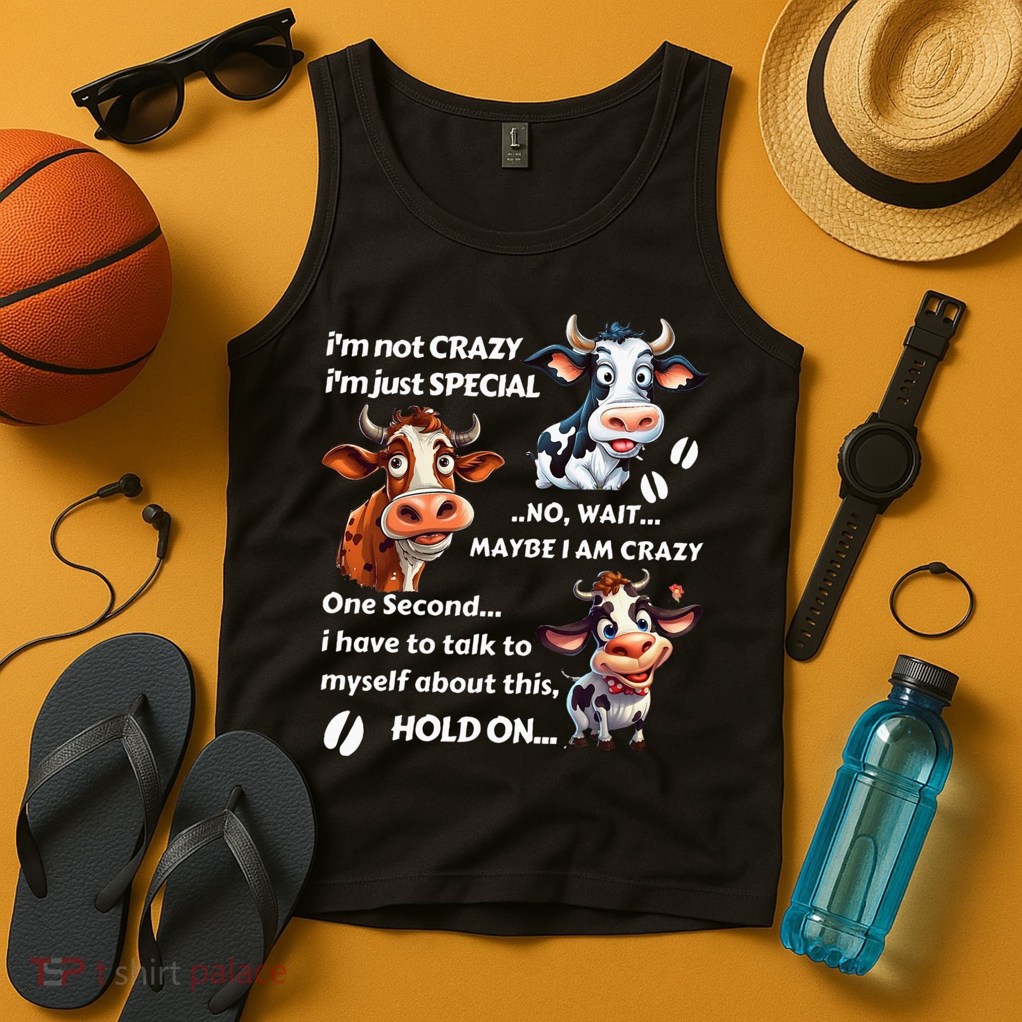 Funny Cow IM Not Crazy IM Just Special Tank Top