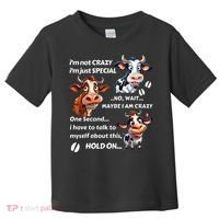 Funny Cow IM Not Crazy IM Just Special Toddler T-Shirt thumb 0