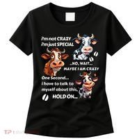 Funny Cow IM Not Crazy IM Just Special Women's T-Shirt thumb 0