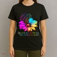 Fight Cancer In All Color Spread The Hope Find A Cure P.Ink Gift T-Shirt thumb 4