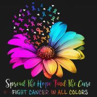 Fight Cancer In All Color Spread The Hope Find A Cure P.Ink Gift T-Shirt thumb 7