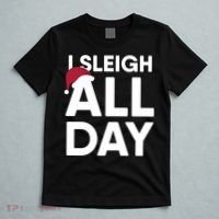 Funny Christmas I Sleigh All Day Gift T-Shirt thumb 5