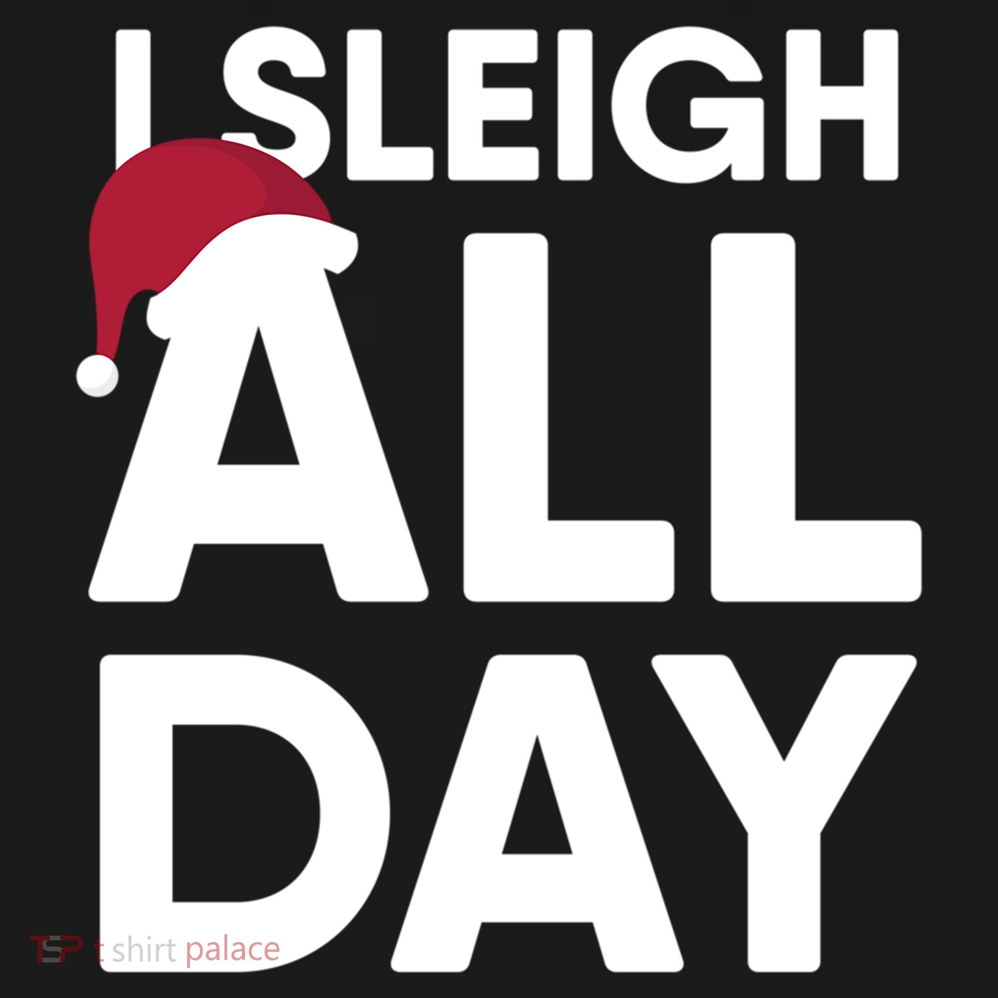 Funny Christmas I Sleigh All Day Gift Coaster