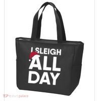 Funny Christmas I Sleigh All Day Gift Tote Bag thumb 3