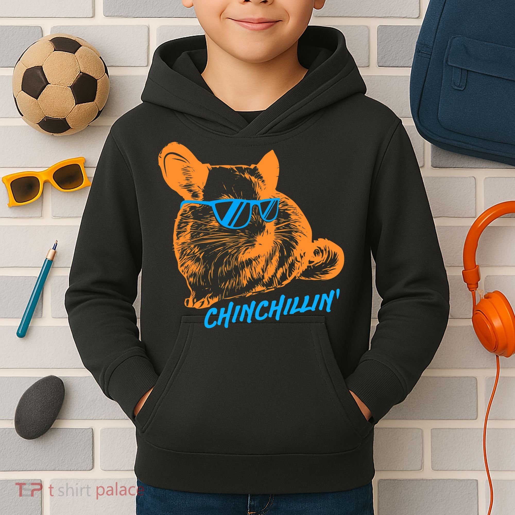 Funny Chinchillin I Chinchilla Owners Kids Hoodie