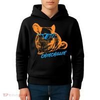 Funny Chinchillin I Chinchilla Owners Kids Hoodie thumb 4