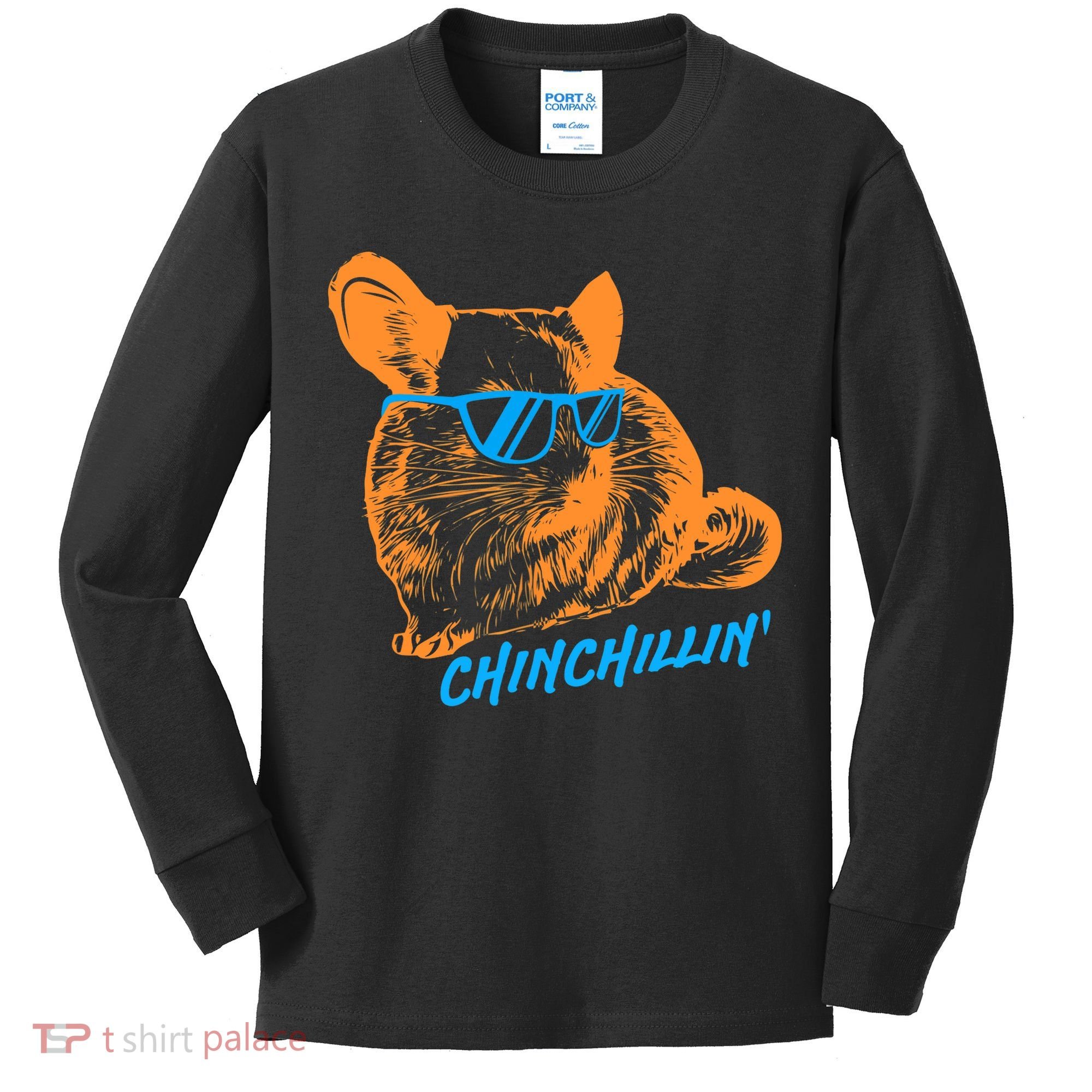 Funny Chinchillin I Chinchilla Owners Kids Long Sleeve Shirt