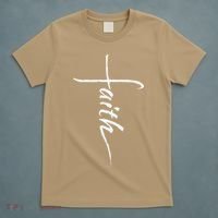 Faith Cross Inspirational Christian Religious Bible T-Shirt thumb 5