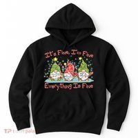 Funny Christmas It's Fine I'm Fine Everything Is Fine Gnomes Hoodie thumb 0