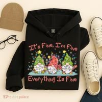 Funny Christmas It's Fine I'm Fine Everything Is Fine Gnomes Hoodie thumb 4