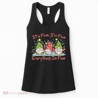 Funny Christmas It's Fine I'm Fine Everything Is Fine Gnomes Women's Tank Top thumb 0
