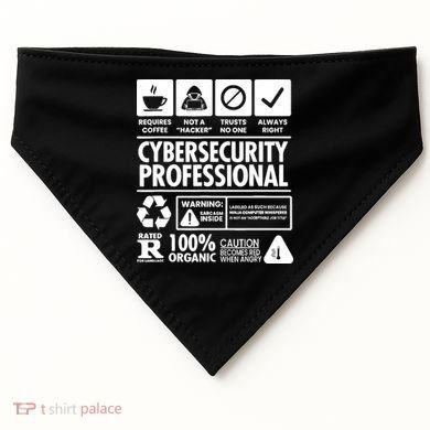 Funny Cybersecurity It Support It Security Network Engineer USA-Made Doggie Bandana