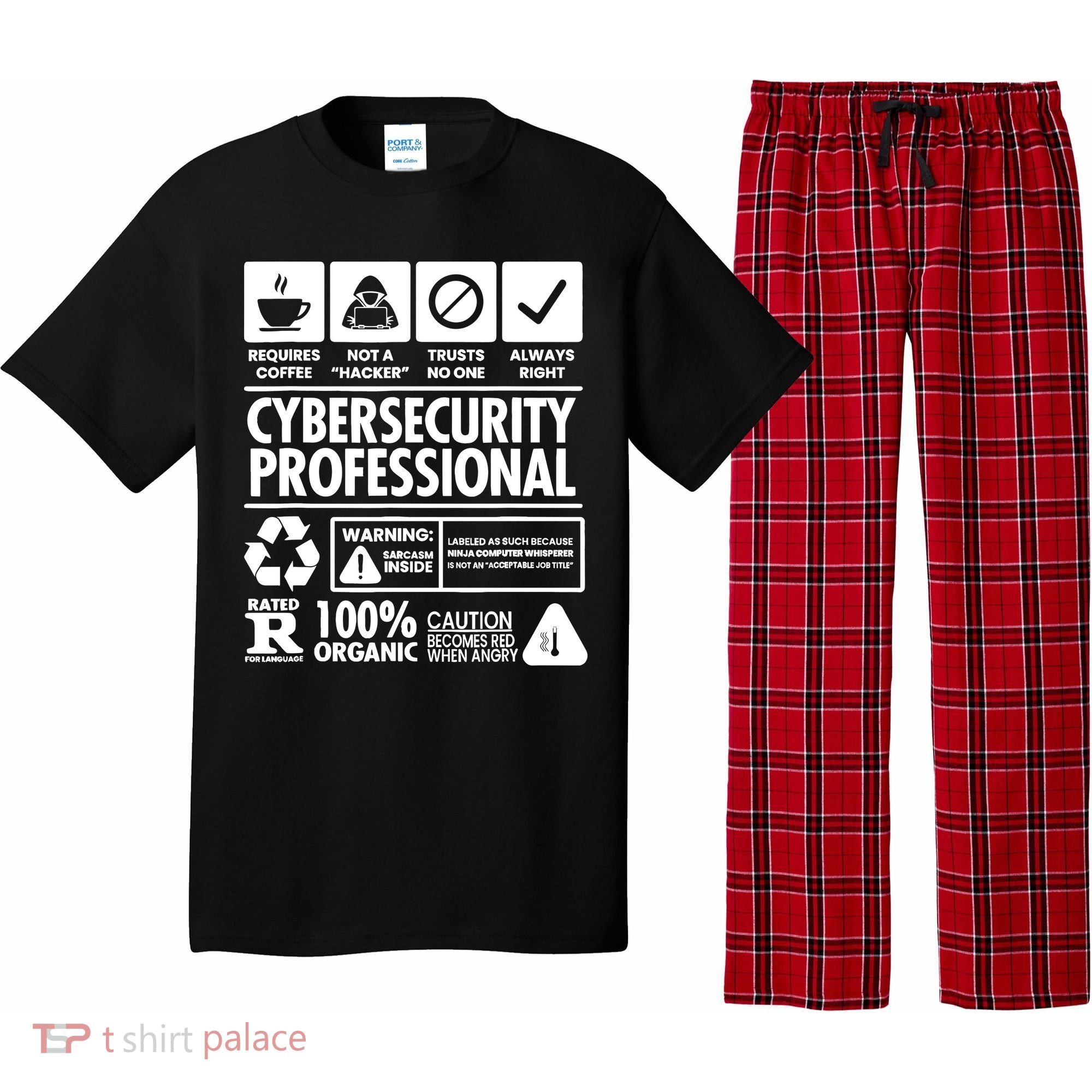 Funny Cybersecurity It Support It Security Network Engineer Pajama Set