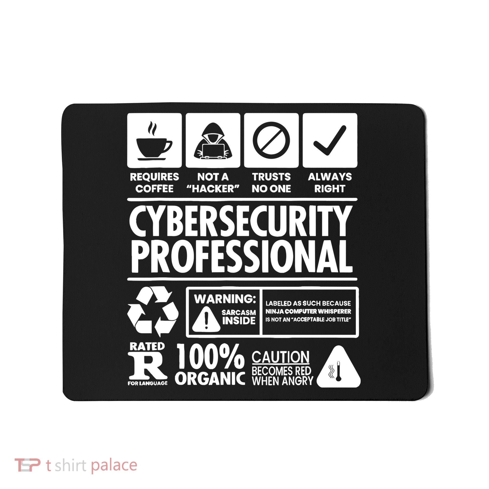 Funny Cybersecurity It Support It Security Network Engineer Mousepad