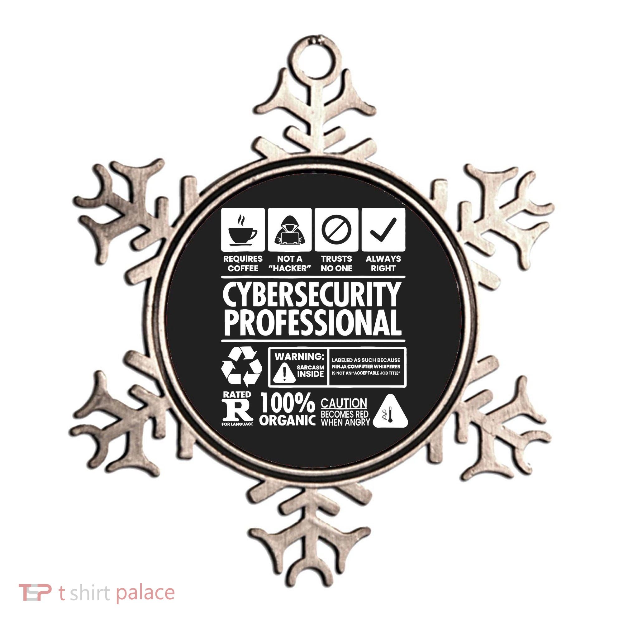Funny Cybersecurity It Support It Security Network Engineer Ornament