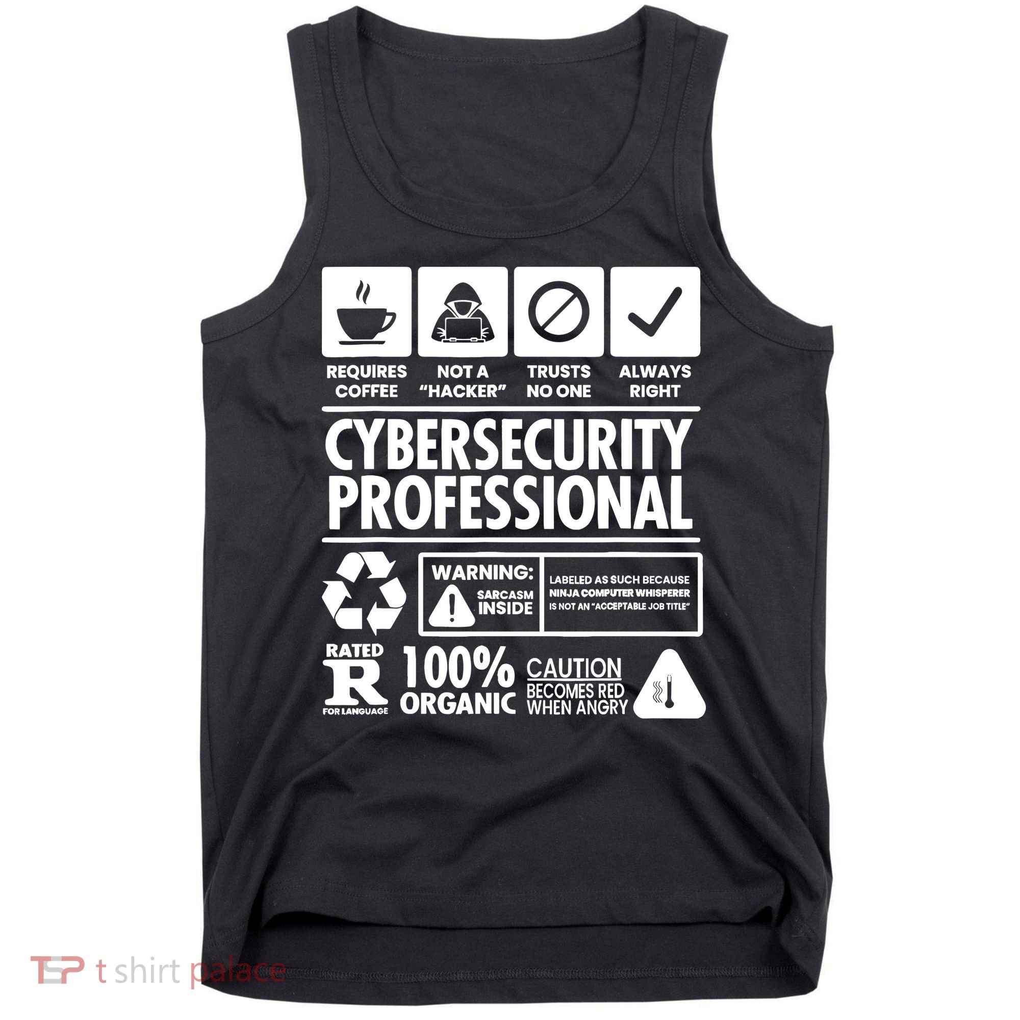 Funny Cybersecurity It Support It Security Network Engineer Tank Top