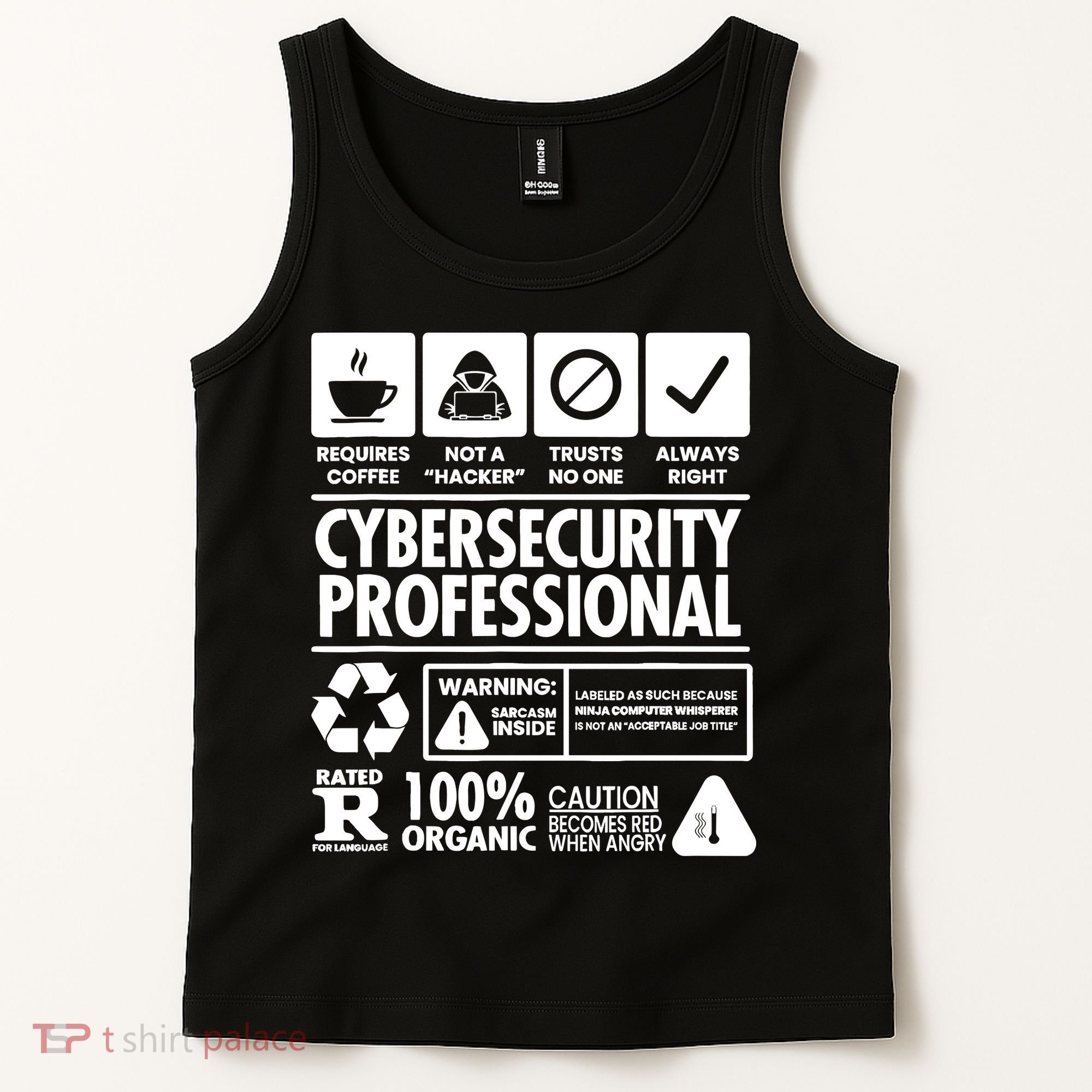 Funny Cybersecurity It Support It Security Network Engineer Tank Top