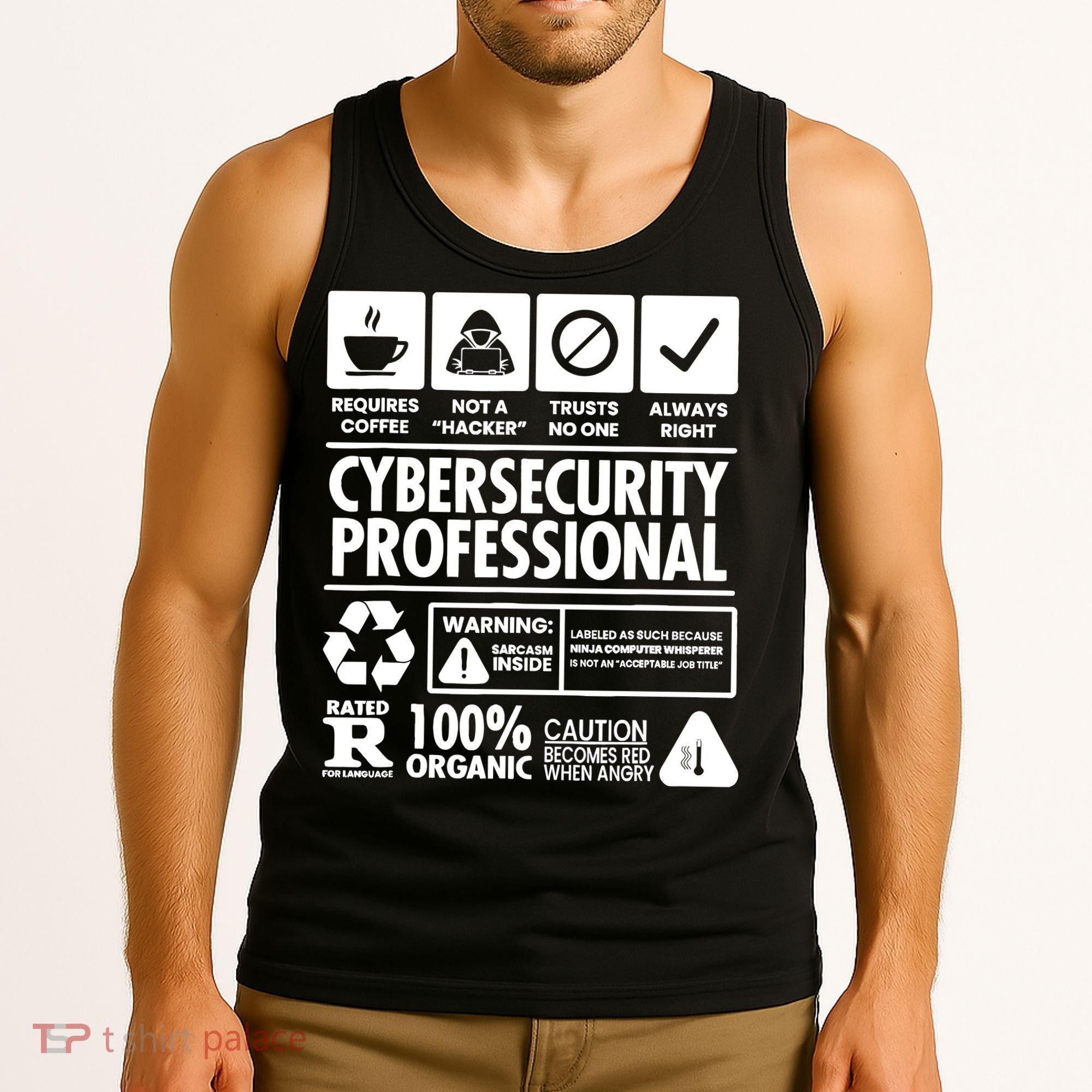 Funny Cybersecurity It Support It Security Network Engineer Tank Top