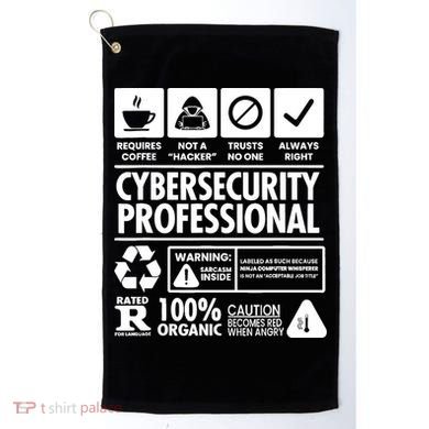 Funny Cybersecurity It Support It Security Network Engineer Golf Towel