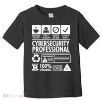 Funny Cybersecurity It Support It Security Network Engineer Toddler T-Shirt thumb 0