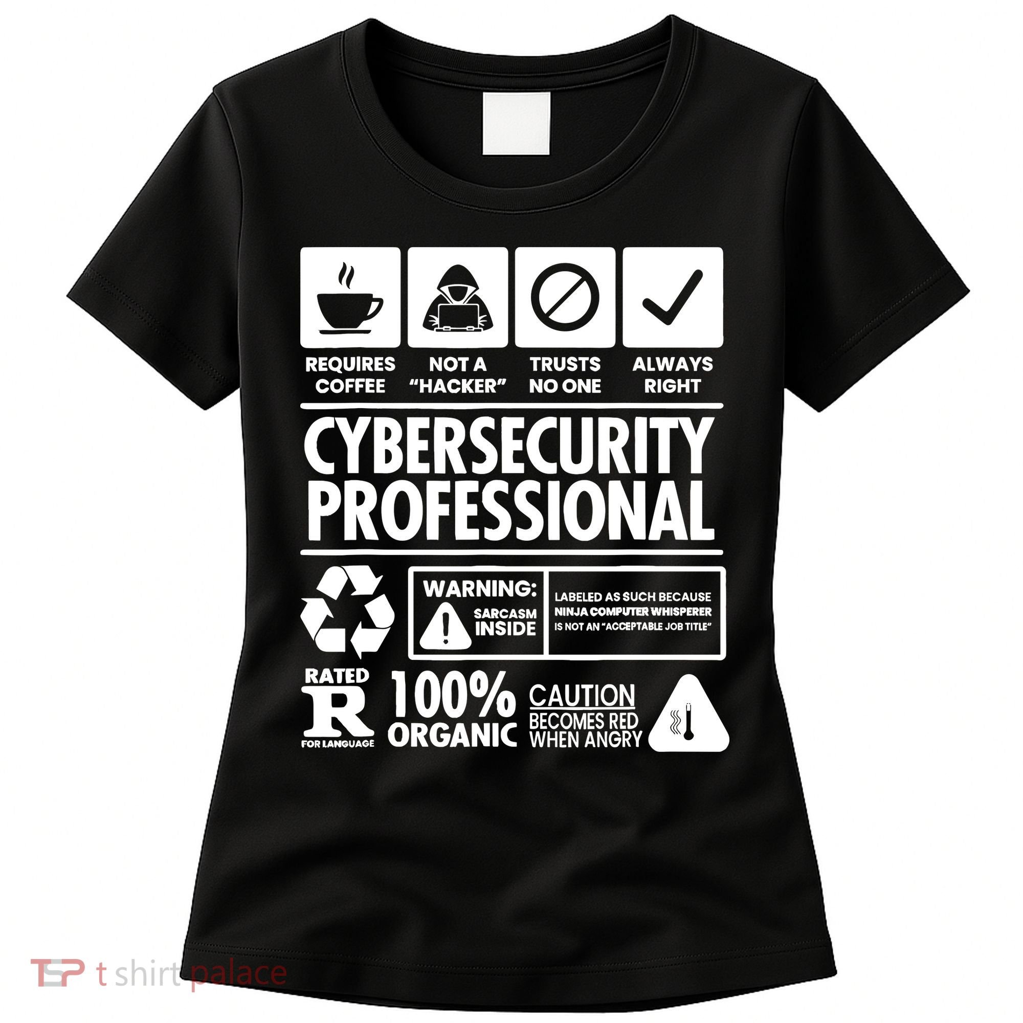 Funny Cybersecurity It Support It Security Network Engineer Women's T-Shirt