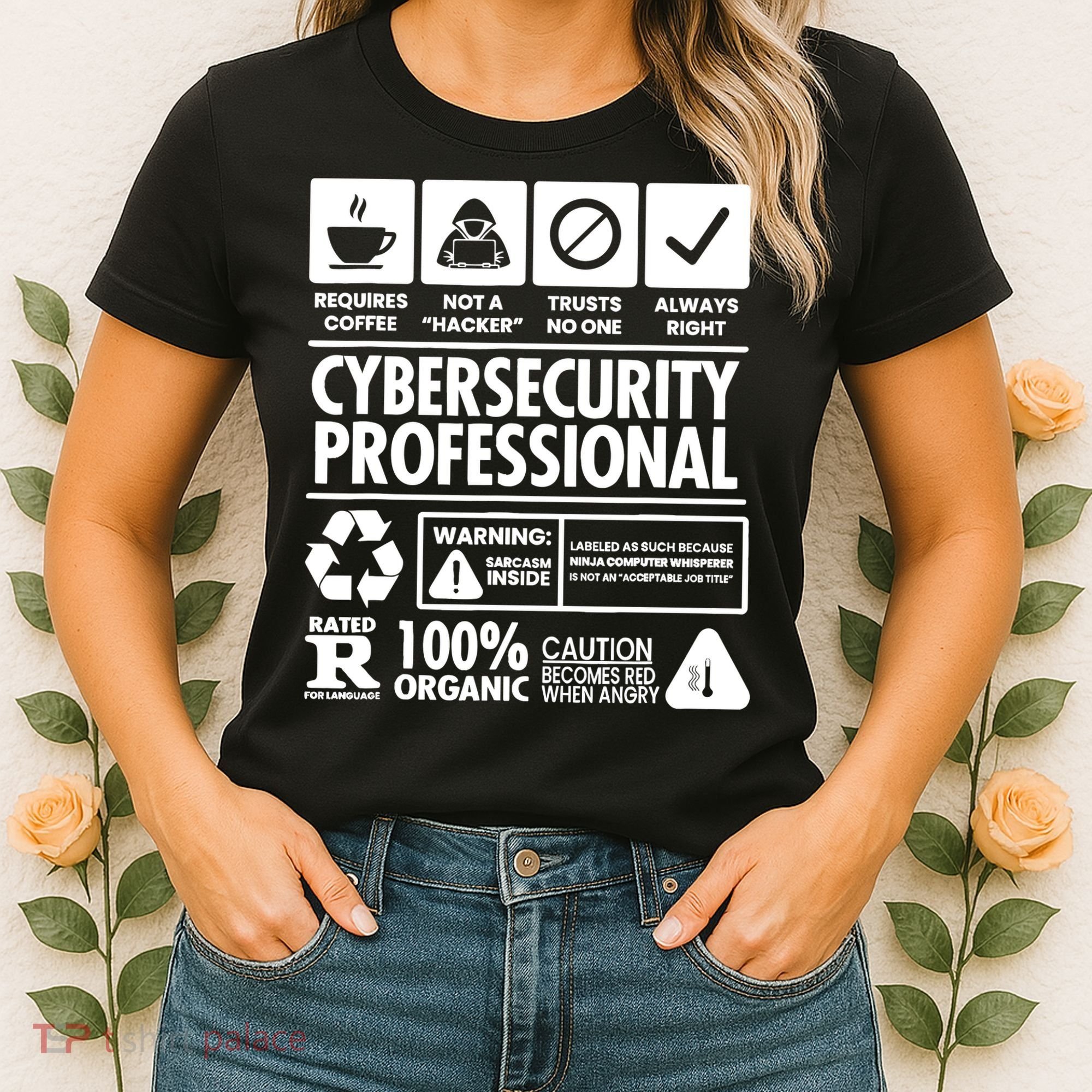 Funny Cybersecurity It Support It Security Network Engineer Women's T-Shirt