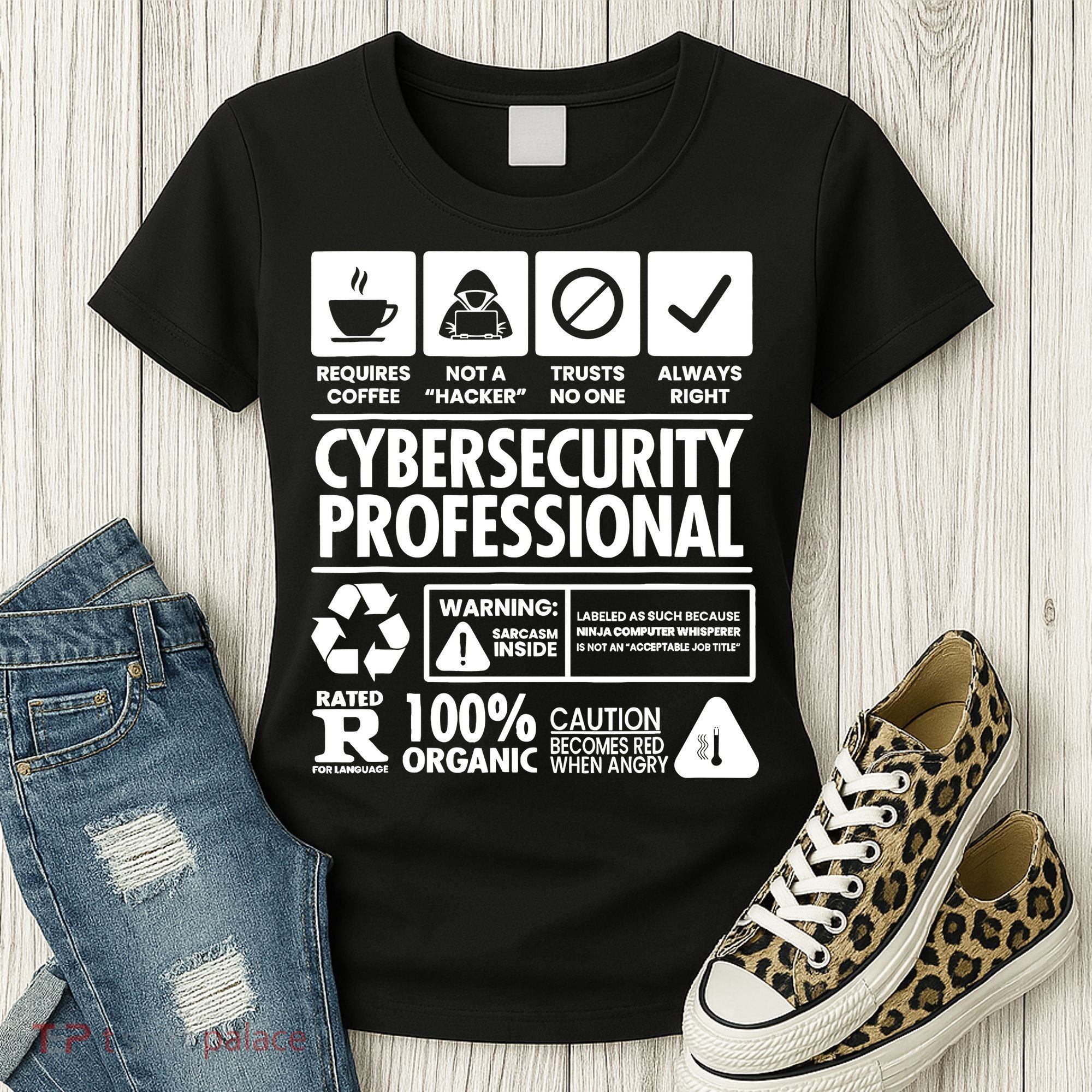 Funny Cybersecurity It Support It Security Network Engineer Women's T-Shirt