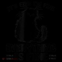 Funny cat It's Fine I'm Fine Everything Is Fine Meow Kitty Women's Hoodie thumb 2