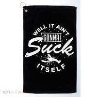 Funny Crawfish It Aint Gonna Suck Itself Crayfish Men Golf Towel thumb 0