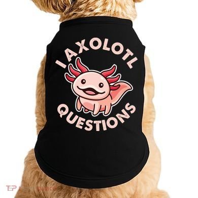 Funny Cute I Axolotl Questions Doggie Tank